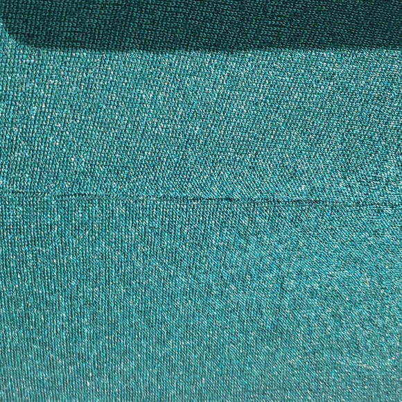 Sparkly emerald green sleeveless cocktail dress vintage size 16 P petite - Picture 5 of 5